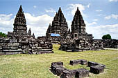 Prambanan - Candi Lara Jonggrang, overview of the temple complex 